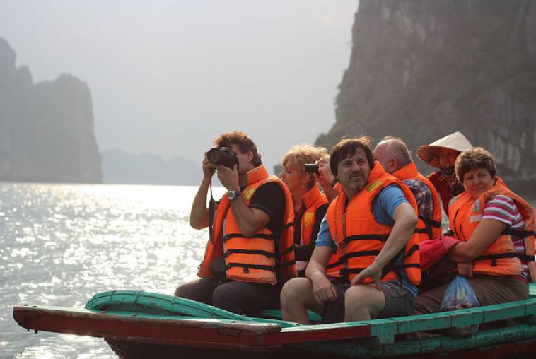 Bamboo boat trip